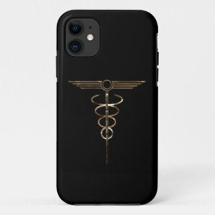 Capa Para iPhone 11 Art Deco Caduceus