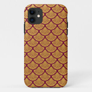 Capa Para iPhone 11 Art Deco Scales da Sereia - Magenta
