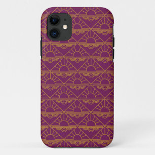 Capa Para iPhone 11 Art Deco Sunrise