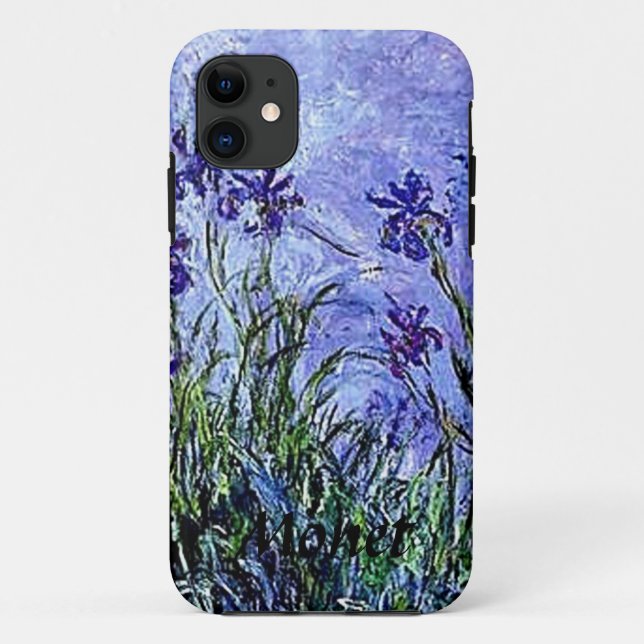 Capa Para iPhone 11 Art Monet Irises (Verso)