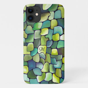 Capa Para iPhone 11 Artdeco Pattern Abstrato Monogramas Contemporâneos