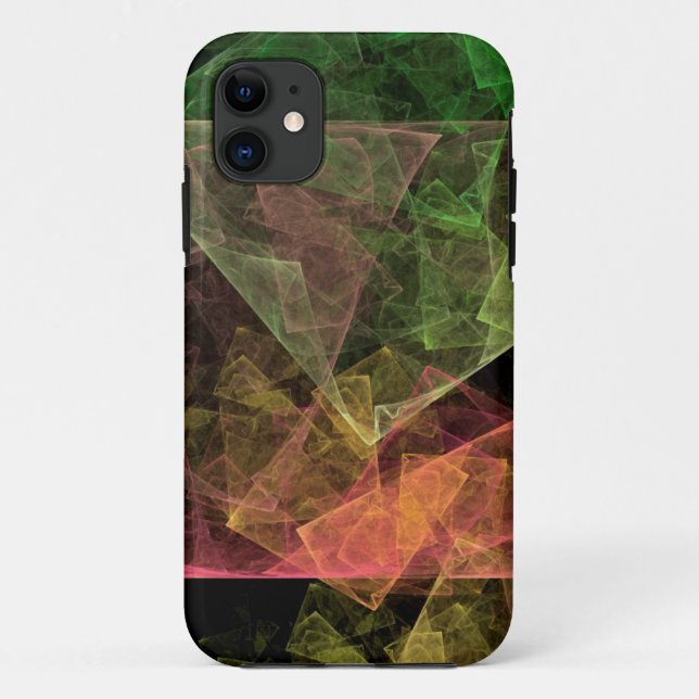 Capa Para iPhone 11 Arte abstrata Espaço cúbico (Verso)