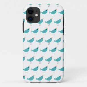 Capa Para iPhone 11 Arte Adorável e Caprichosa de Pássaros da Natureza