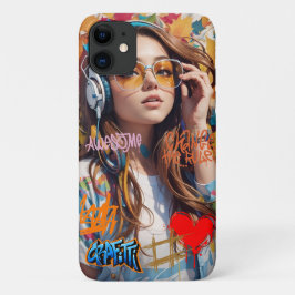 Capa Para iPhone 11 Arte artística personalizada e bonitinha