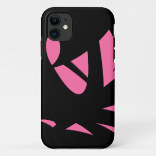 Capa Para iPhone 11 Arte Contemporânea Rosa / Preto