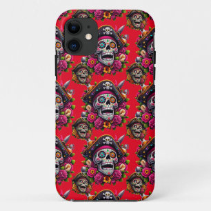 Capa Para iPhone 11 Arte Crônica do Açúcar - Caveira Pirata Jolly (Ver