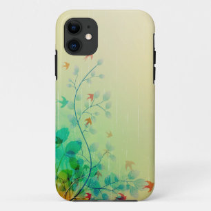 Capa Para iPhone 11 Arte de Abstrato Floral Moderna Primavera