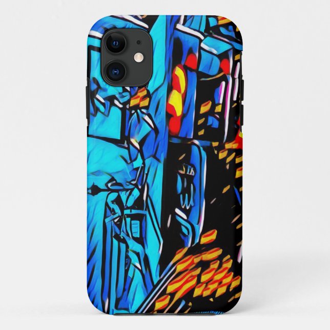 Capa Para iPhone 11 Arte de Almoço do Espaço de Trabalho (Verso)