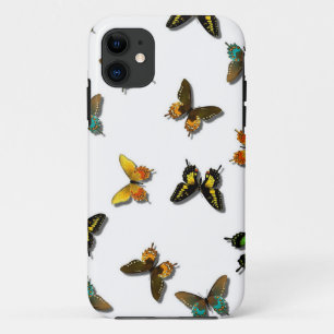 Capa Para iPhone 11 Arte de Borboletas Coloridas