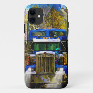 Capa Para iPhone 11 Arte De Caminhão Pesado De Transporte Pesado De Ca