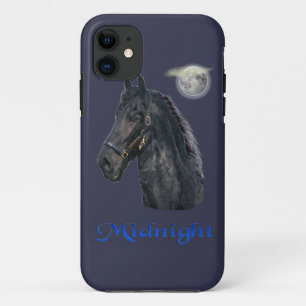 Capa Para iPhone 11 Arte de Cavalo à Meia-Noite