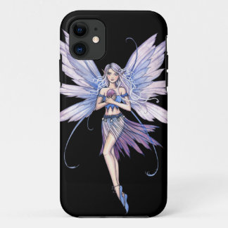 Capa Para iPhone 11 Arte de Fada Fantasia Sussurros Azuis