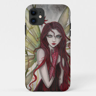 Capa Para iPhone 11 Arte de Fantasia da Fada Escarlate por Molly Harri