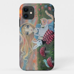 Capa Para iPhone 11 Arte de Fantasia do Conto de Fadas Alice no País d