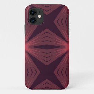 Capa Para iPhone 11 Arte de flores geométrica do estilo retrô clássico
