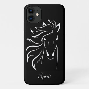 Capa Para iPhone 11 Arte de imagem em preto