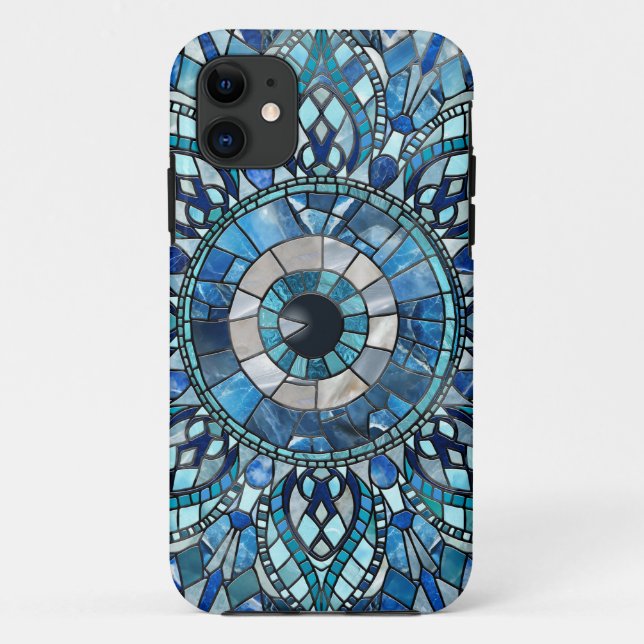 Capa Para iPhone 11 Arte de Mandala Mosaica Amuleta mau (Verso)
