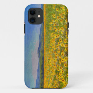 Capa Para iPhone 11 Arte de Sonhos de Girassol