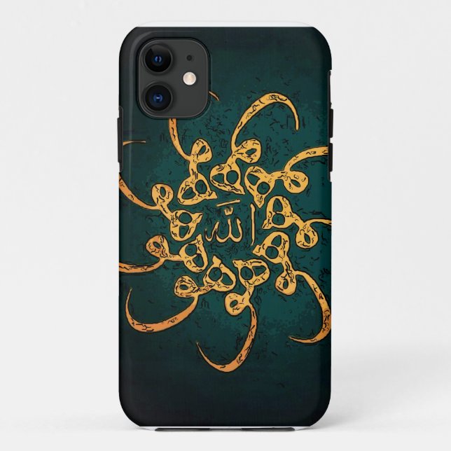 Capa Para iPhone 11 Arte de Sufi - Hu (Verso)