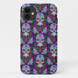 Capa Para iPhone 11 Arte do Crânio do Açúcar - Vida na Morte