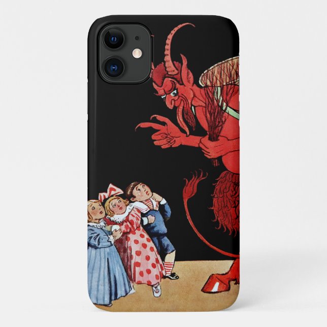 Capa Para iPhone 11 Arte do Diabo Krampus (Verso)
