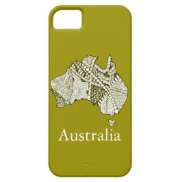 Capa Para iPhone 11 Arte do Mapa do Souvenir na Austrália