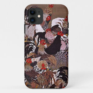 Capa Para iPhone 11 Arte dos galos do vintage