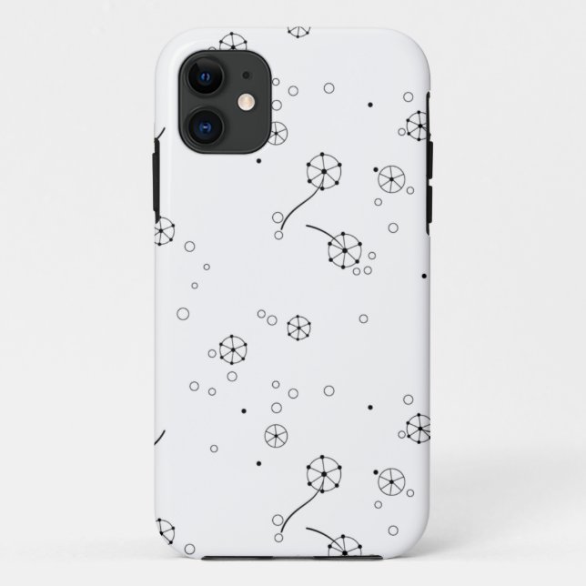 Capa Para iPhone 11 Arte em Linha, Pó em Estrela (Verso)