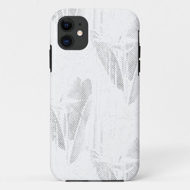 Capa Para iPhone 11 Arte em linha, Seashell, Harp (Verso)