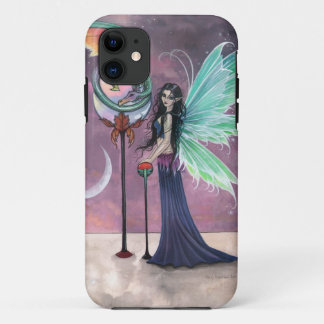 Capa Para iPhone 11 Arte Fantasia de Fada e Dragão