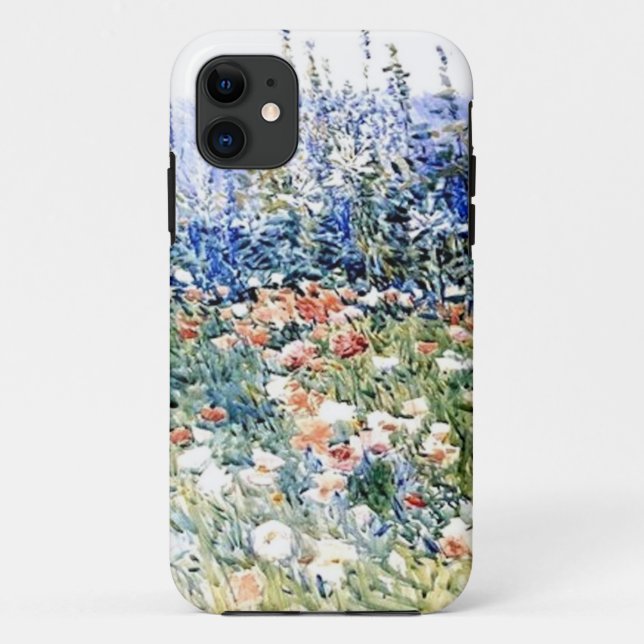 Capa Para iPhone 11 Arte Flor Jardins de Sapatos (Verso)