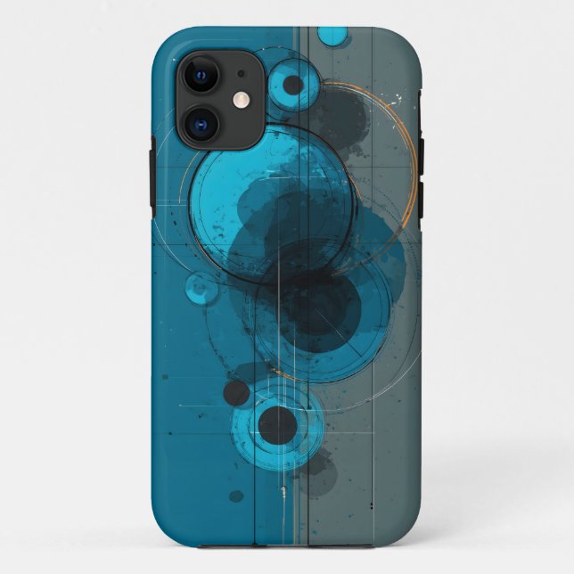 Capa Para iPhone 11 Arte geométrica abstrata (Verso)