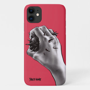 Capa Para iPhone 11 Arte Horror Esfaqueada Nome Gótico