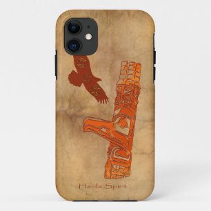 Capa Para iPhone 11 Arte Nativa Hida Eagle & Totem Pole