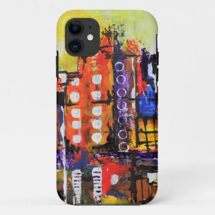 Capa Para iPhone 11 Arte Original Colorida Abstrato