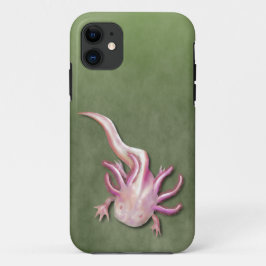 Capa Para iPhone 11 Arte "Peixe Andando" do Axolotl Branco