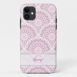 Capa Para iPhone 11 Arte Personalizada Deco Rosa Confetti Lace Mandala