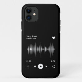 Capa Para iPhone 11 Artista do player de música e canto preto personal