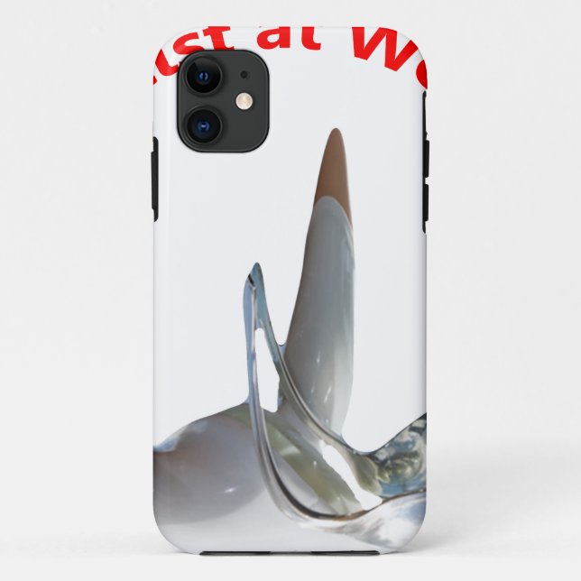 Capa Para iPhone 11 Artista no Trabalho (Verso)