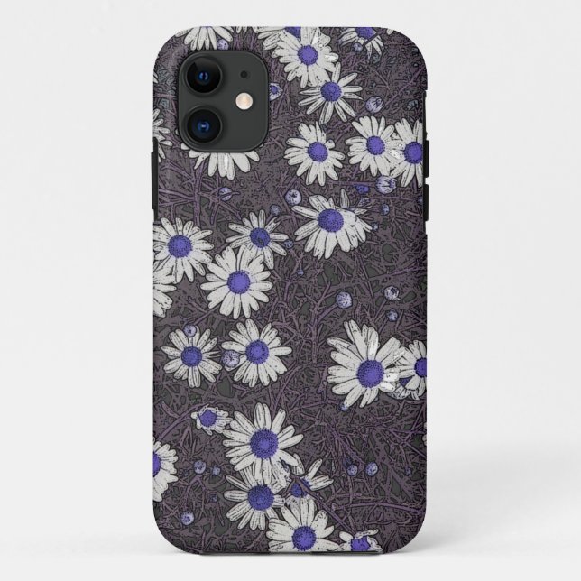 Capa Para iPhone 11 Artsy Daisies (Verso)