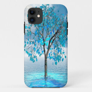 Capa Para iPhone 11 Árvore Azul Crystal