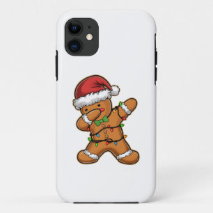 Capa Para iPhone 11 Árvore de Biscoito de Gengibre com Luz de Natal Da