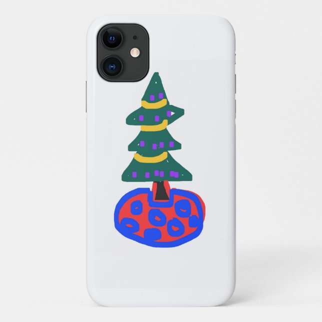 Capa Para iPhone 11 Árvore de Natal (Verso)