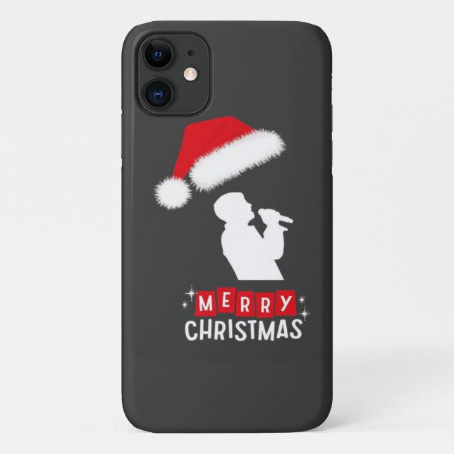 Capa Para iPhone 11 Árvore de Natal da Biblioteca (Verso)