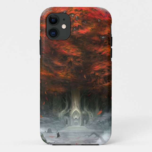 Capa Para iPhone 11 Árvore do caso de Iphone 5 da dualidade (Verso)
