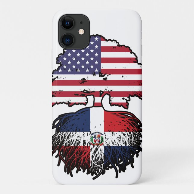 Capa Para iPhone 11 Árvore Dominicana Americana (Verso)