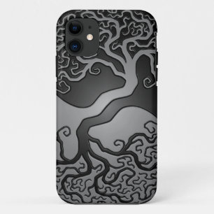Capa Para iPhone 11 Árvore escura de Yin Yang