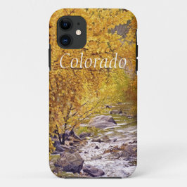 Capa Para iPhone 11 Árvores Aspen Coloridas de Outono em Morrison Colo
