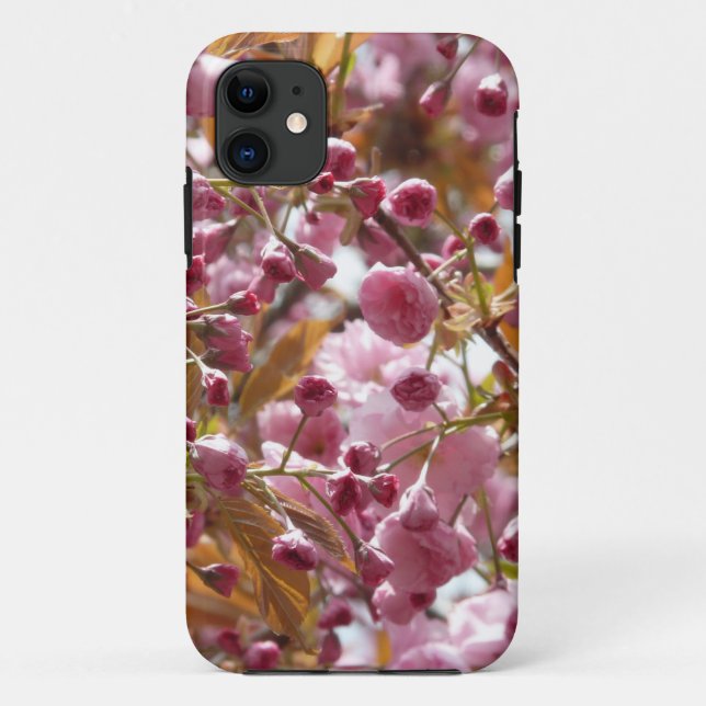 Capa Para iPhone 11 Árvores de Cerejeira Japonesa (Verso)