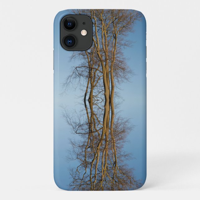 Capa Para iPhone 11 Árvores refletoras (Verso)